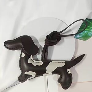 New Dark Chocolate Dapple Dachshund Bag Charm